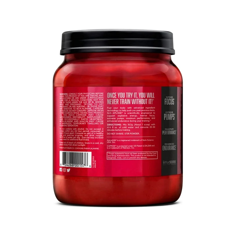 BSN NO Xplode Pre Workout - 60 Servings